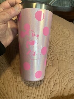 Disney Parks Mickey Mouse Polka Dot Travel Tumbler